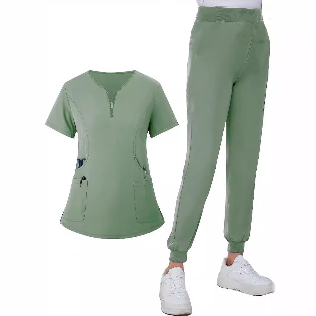 Women's Clothing V Neck Long And Short Sleeves Dental Hospital Nurse Uniform Medical Washing Clothes Suit