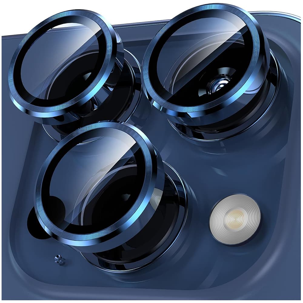 Camera Lens Protector For IPhone 16 Pro Max 16 Plus 15 IPhone15 14Pro 15Pro 15Plus Tempered Glass Protection Cover Titanium Blue