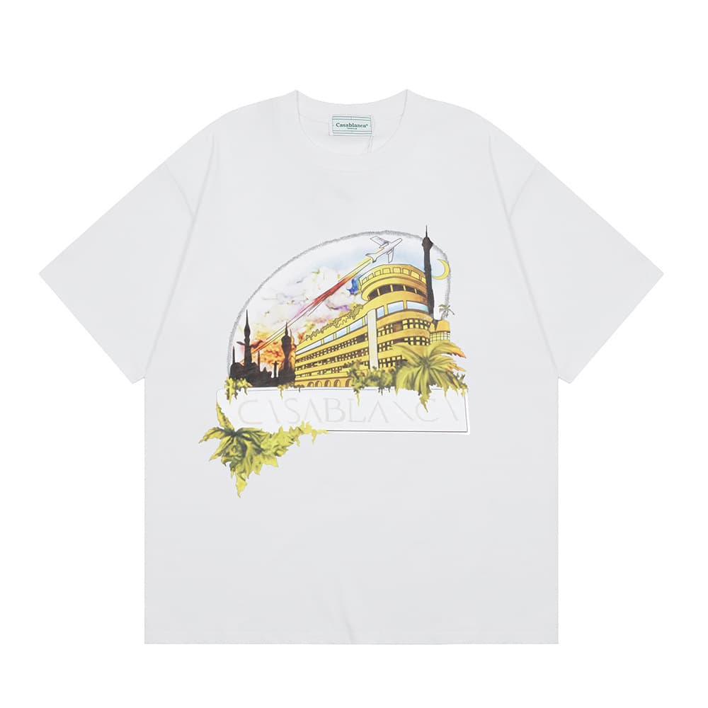 T-shirt ample à manches courtes pour hommes et femmes, imprimé printemps et été