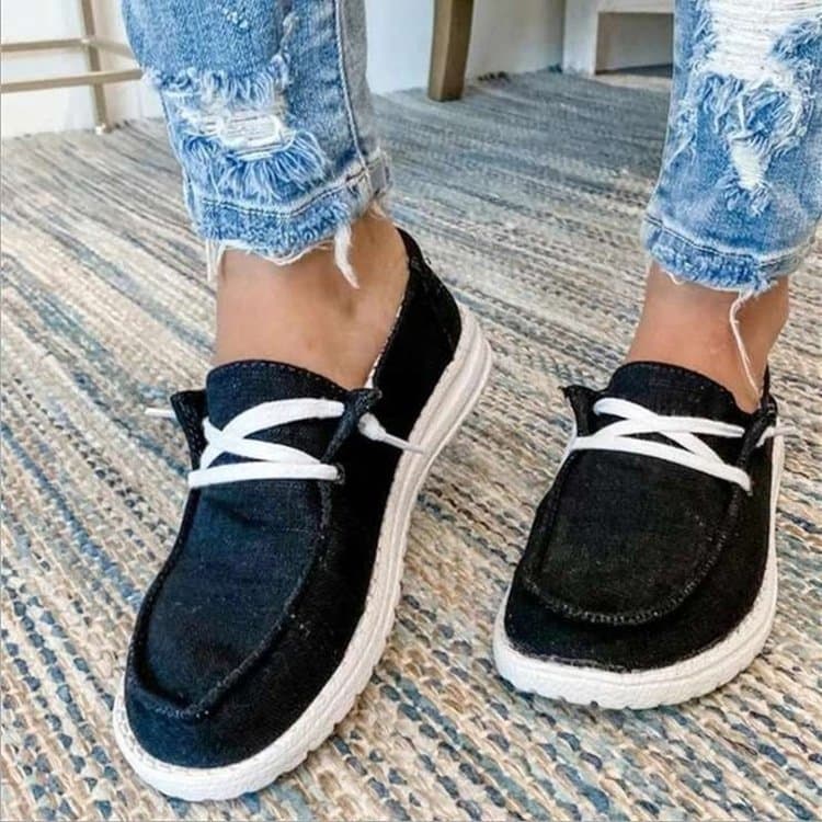 New 2025 Summer Cloth Single Canvas Casual Lightweight Women's Shoes