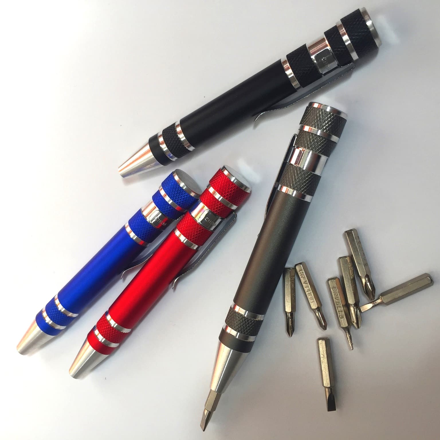 8-in-1 Magnetic Screwdriver Set - Precision Aluminum Alloy Tool Pen With Carbon Steel Bits For Electronics & Home Repair