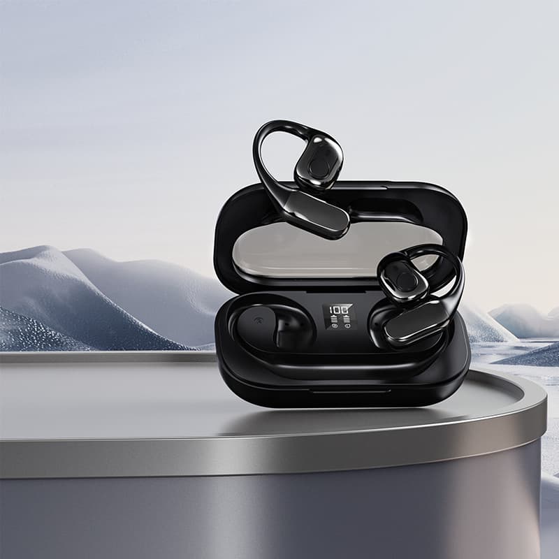 Wireless Bluetooth Translation Headset Open Ear Translator Noise Reduction Multi Language Translation