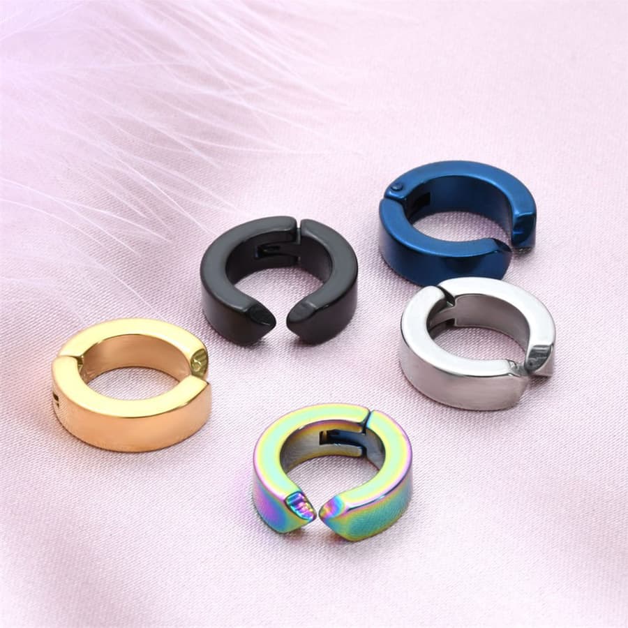 Stud Earrings Cool And Handsome Ear Clip For Men Without Pierced Ears, Hip Hop Trendy And Personalized Men's Earrings, High End Single Earrings