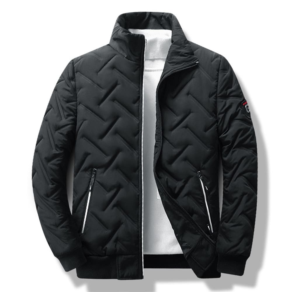 Men's Clothing men's cotton winter new men's stand up collar jacket top trendy casual fashion cotton coat spot