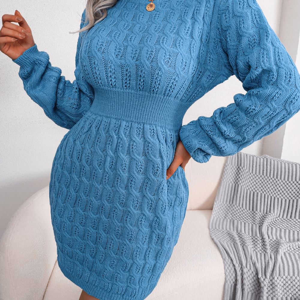 Women's Twist Fanny Pack Dress Bottom Sweater Dress