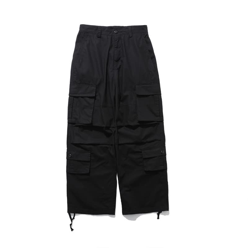 Men's Clothing street retro workwear multi-pocket casual pants ins Fashion brand loose functional style trousers