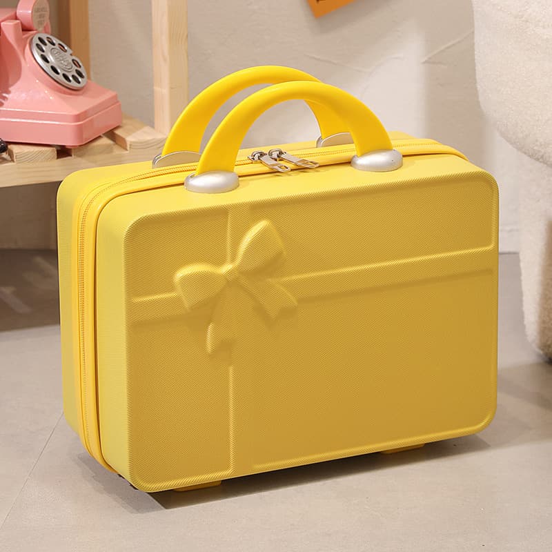 Luggage Bags Suitcase 14 "suitcase Fashion Mini Bow Makeup Bag Wedding Bridesmaids High Appearance Level With Gift Box