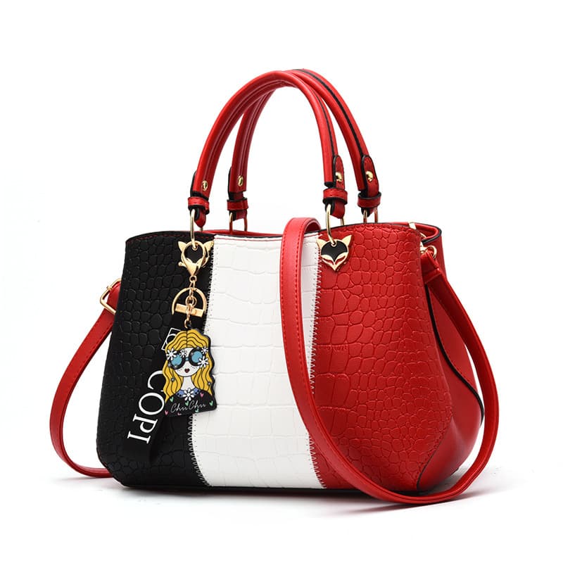Women's large bag 2024 new simple PU leather large capacity shoulder messenger bag