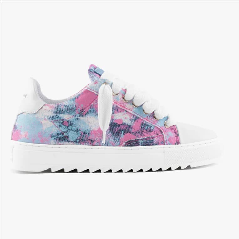Chaussures de skate à plateforme en denim déchiré pour hommes et femmes, style décontracté, Numeris Sports, lacets, semelle en caoutchouc noir