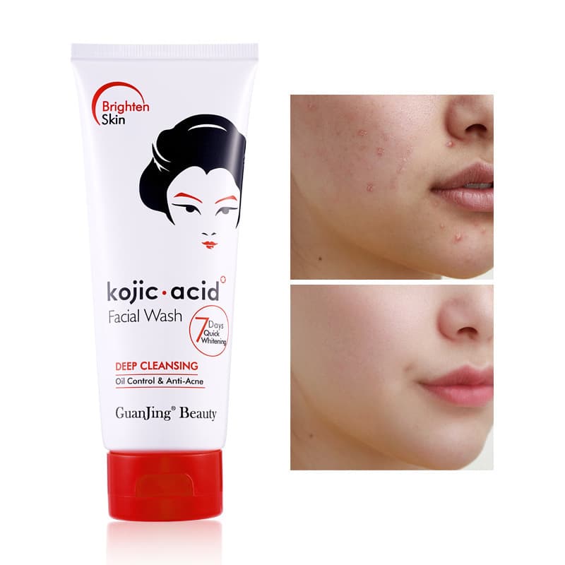 with Guangjing Cleanser Kojic Acid for Facial Brightening, Moisturizing, and Skincare Care