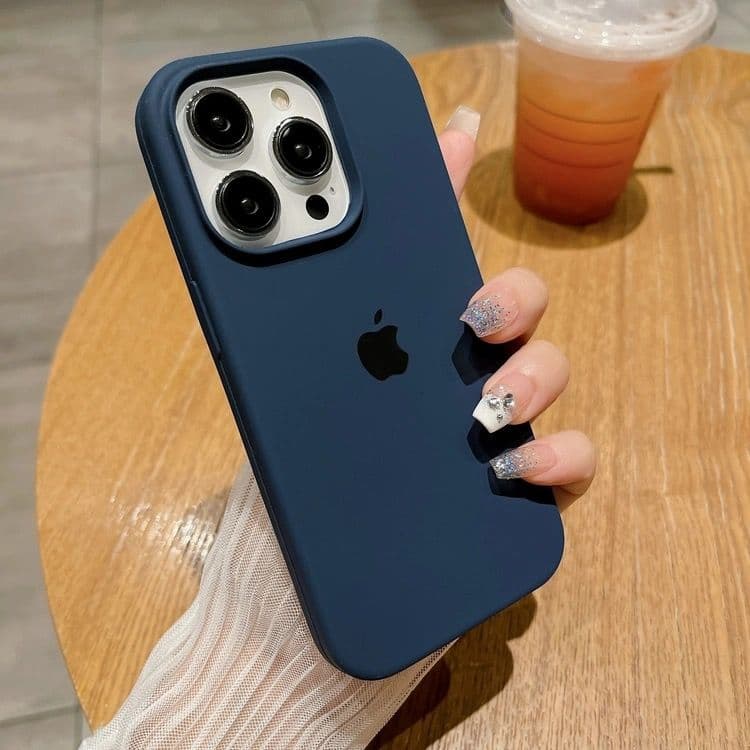 Coque de téléphone en silicone de haute qualité pour iPhone 15/14/12/11/13, coque anti-chute minimaliste tout compris