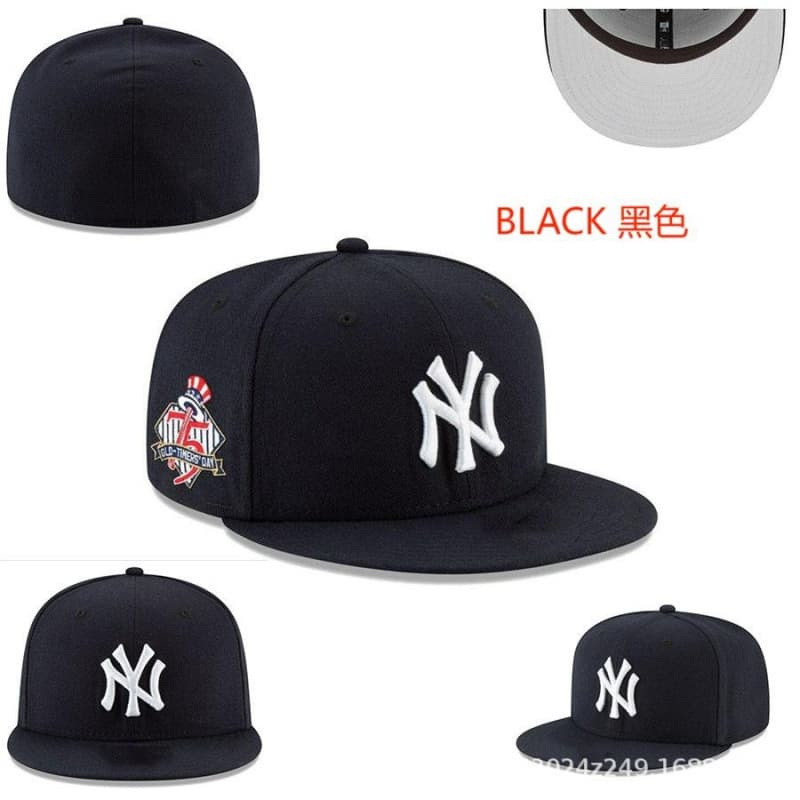 Casquette de baseball unisexe printemps/été 2024, entièrement fermée, à visière incurvée, non réglable, avec fermeture arrière.