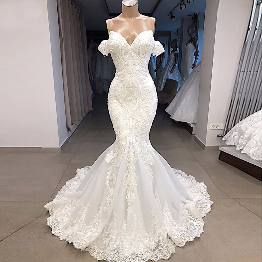 Women's Clothing Wedding Dress Fishtail Simple Super Fairy Temperament Bride Wedding Studio Photography