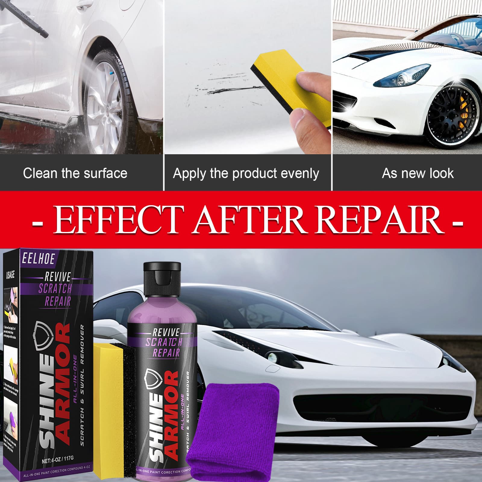 Car scratch Remover Paint finish Remover Repair Beauty Maintenance Polishing Retrofit scratch remover