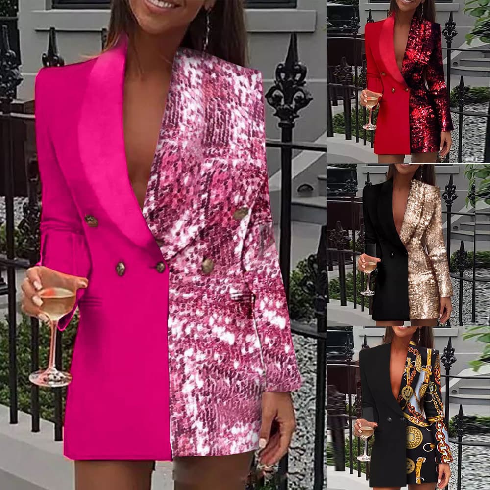 Women's clothing color long sleeve blazer