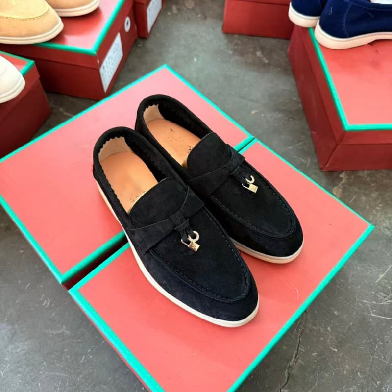 En stock : Mocassins plats décontractés pour femmes LP, de haute qualité, à enfiler, à semelle souple, confortables et faciles à porter.