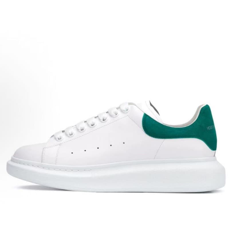 Baskets décontractées à semelle épaisse en cuir de vachette pleine fleur, chaussures à plateforme style McQueen, rehaussantes, tendance original