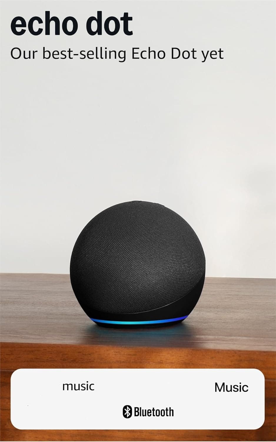 Best-selling Echo Dot (newest Model) - Vibrant Sounding Speaker With Alexa+ Early Access, Great For Bedrooms, Dining Rooms And Offices, Charcoal,Gifts