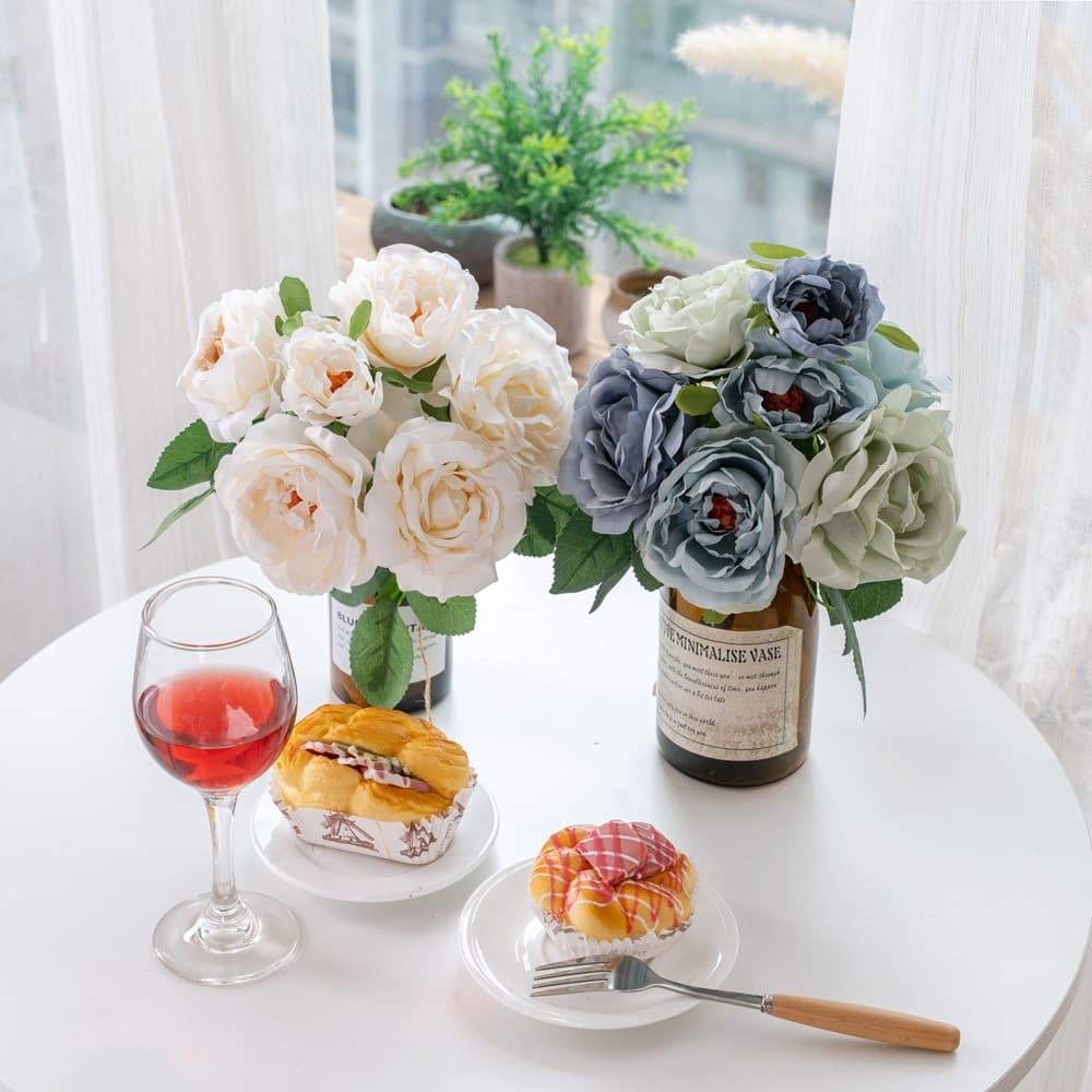 Manufacturers wholesale bouquet rose artificial flowers foreign trade home decoration wedding artificial flowers GF15979A