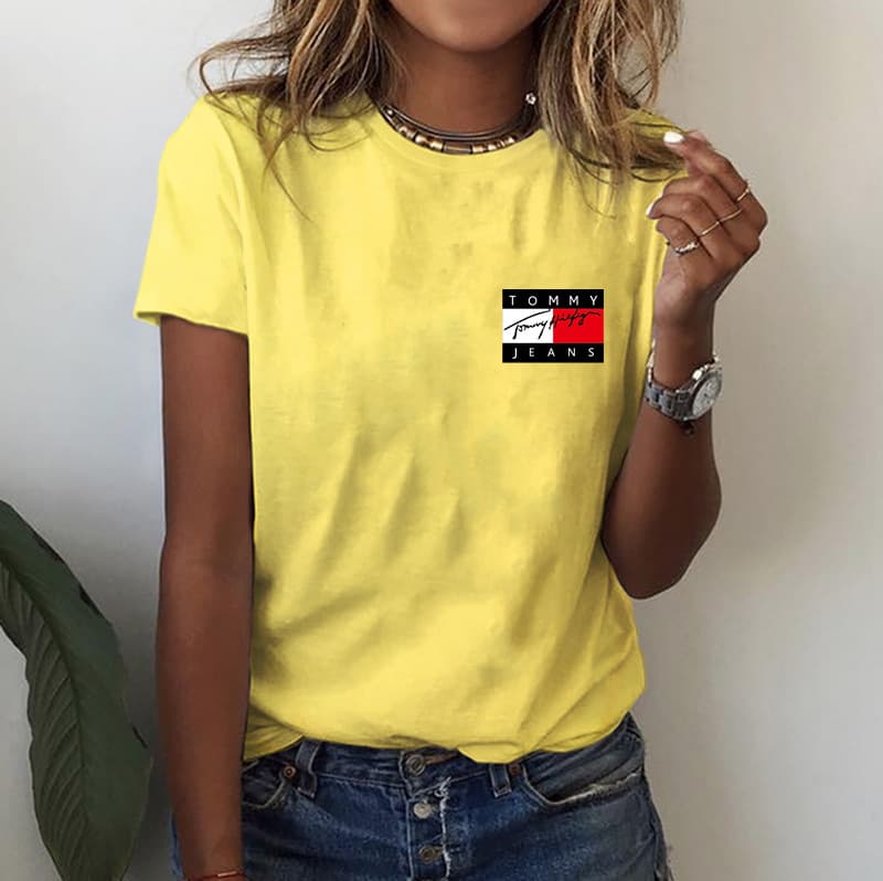 T-shirt imprimé décontracté à la mode pour femmes