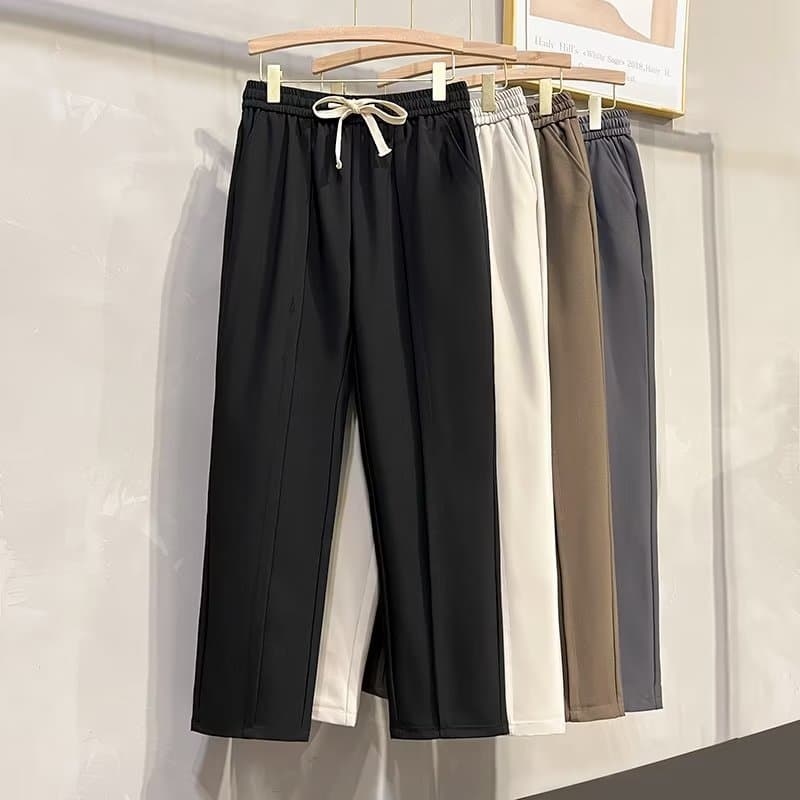 Men's Casual Wide Leg Straight Leg Trousers Relaxed Fitted Style Popular Streetwear Great Drape Perfect For Summer