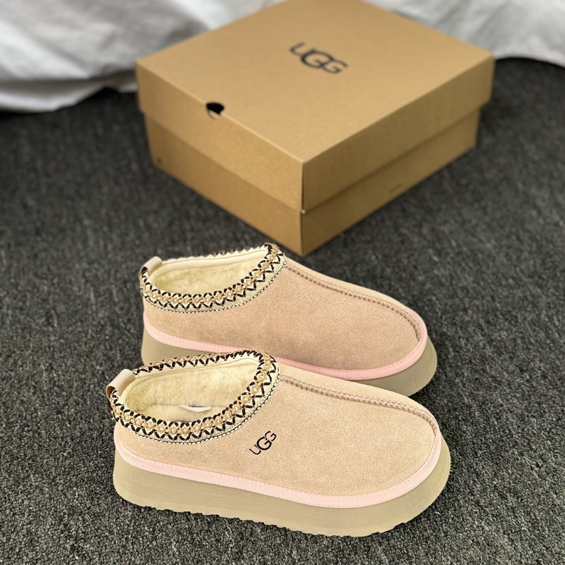 Bottes de neige Ugg Tatz Celebrity's Same en cuir véritable, nouvelles bottes de neige pour couple avec bout renforcé, chaussures en coton polyvale