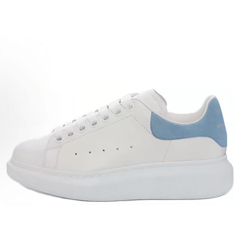 Baskets décontractées à semelle épaisse en cuir de vachette pleine fleur, chaussures à plateforme style McQueen, rehaussantes, tendance original