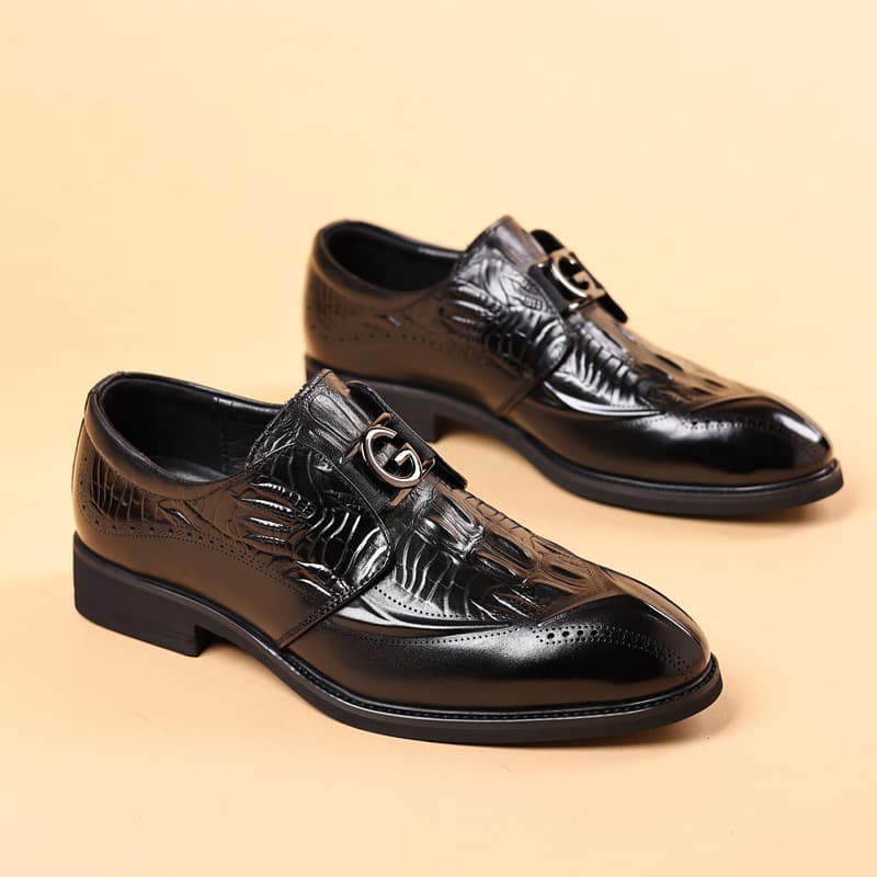 New formal leather shoes men's leather business casual men's shoes
