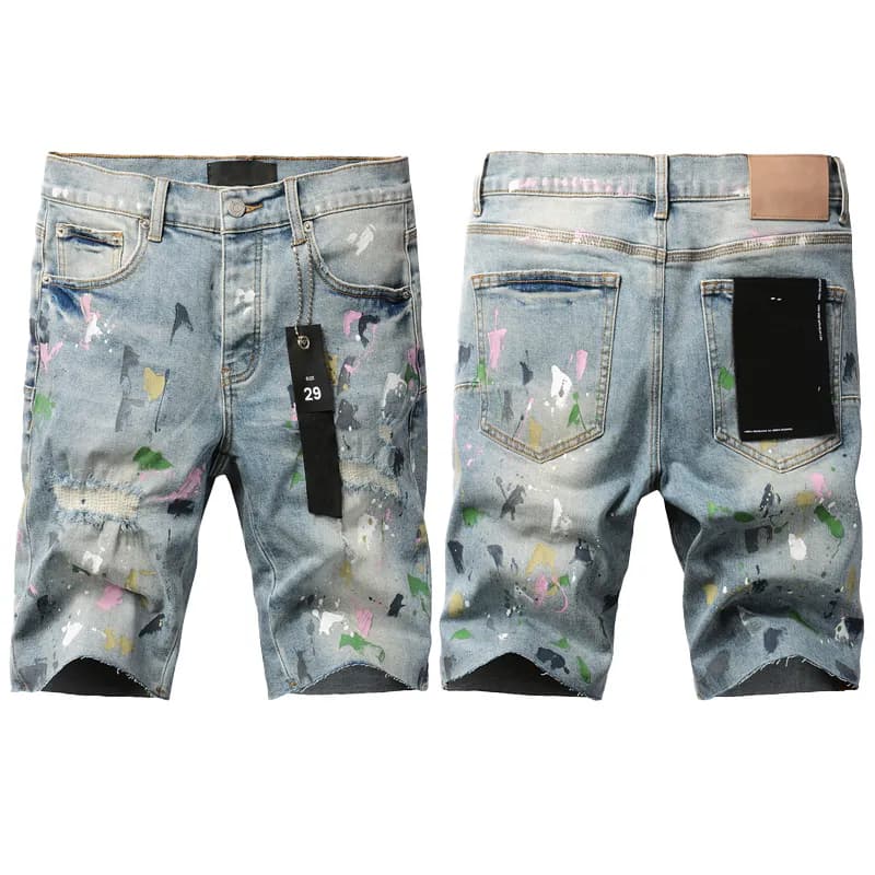 jeans Short Designer Men Jeans Shorts Jeans Uomo Summer Holes High Quality Embroidered Designer Jeans Pants For Men And