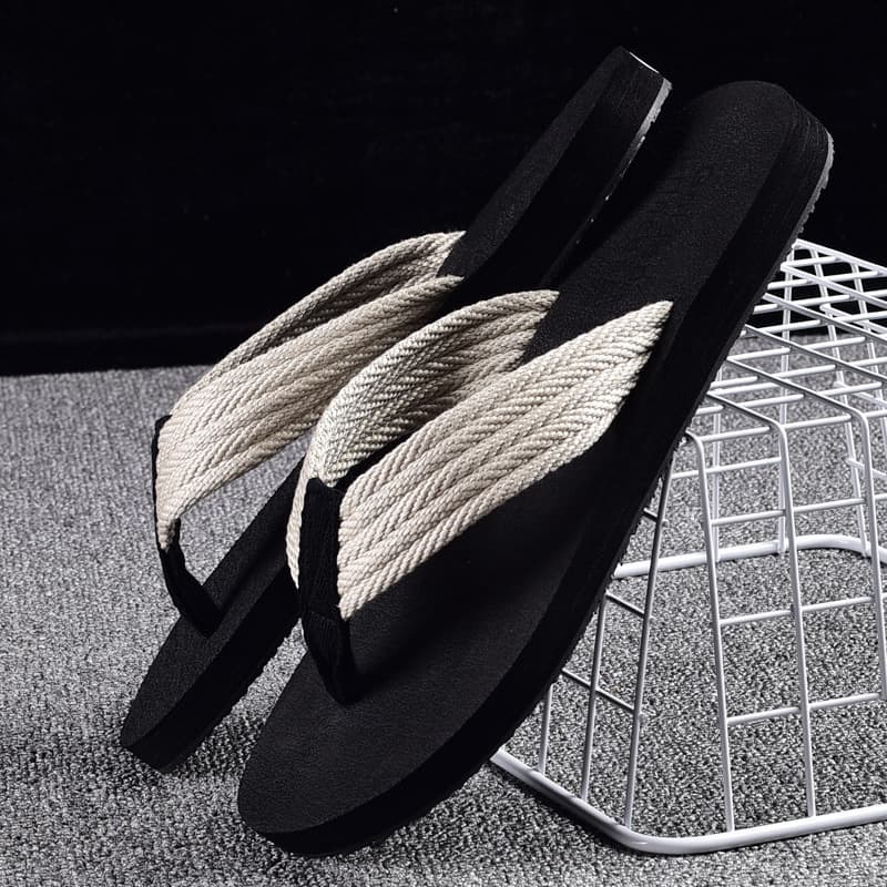 Men's Slippers Summer 2026 New Flip-Flops Casual Non-Slip Korean Style Trendy Sandals Personality Beach Shoes