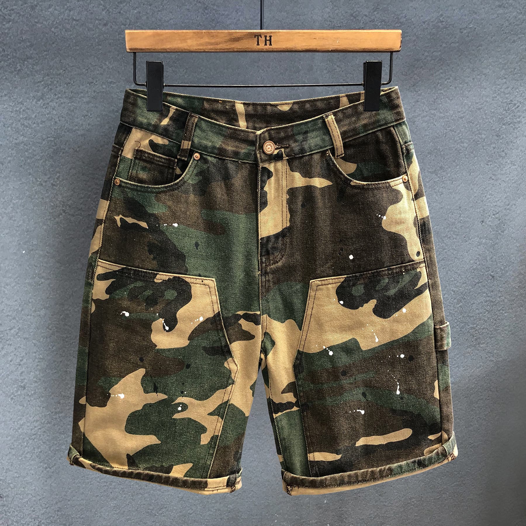 Men's Clothing Camouflage Work Shorts Men's Casual Pants Summer Loose Five Point Pants