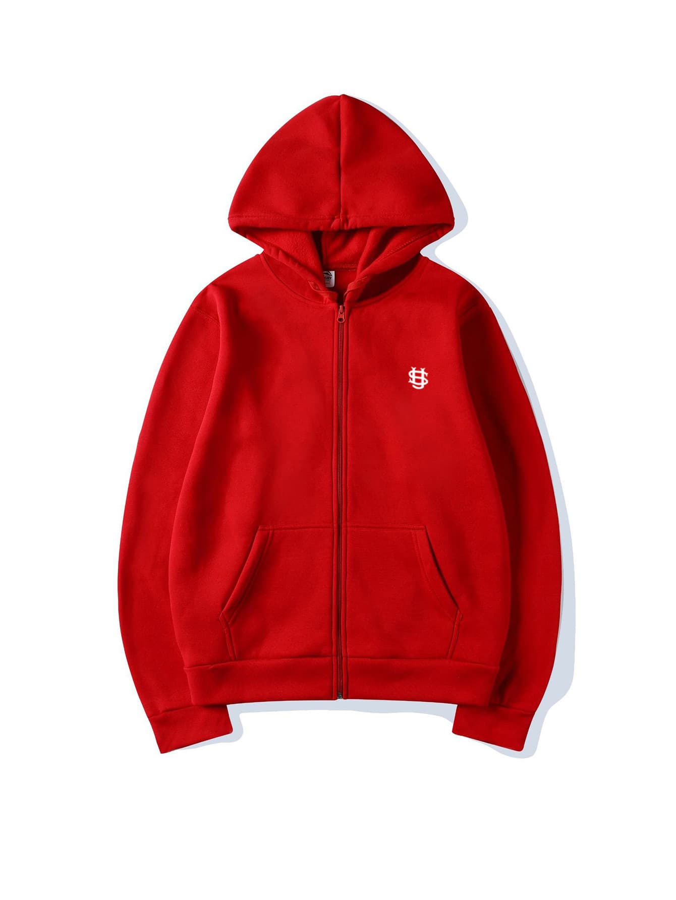 ​​Men's Clothing Trendy Oversized Zip-Up Hoodie With Minimalist Logo - Streetwear Unisex Pullover (S-3XL)"​​