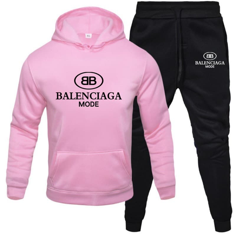 Ensemble de sport décontracté à capuche, coupe ample et confortable, tendance printemps-automne 2024.