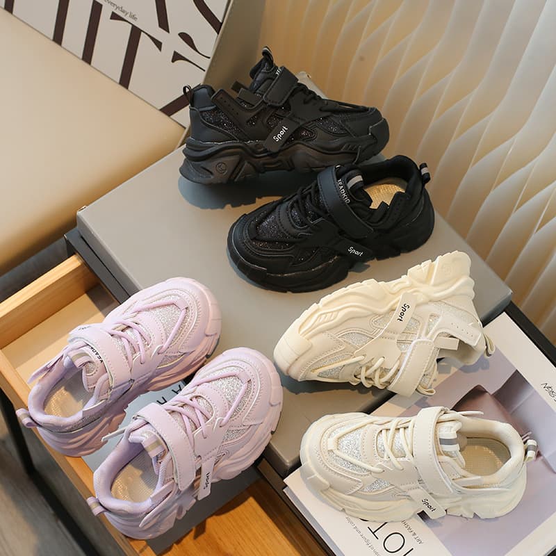 Girls' shoes Light and comfortable children's shoes Soft soled girls' sneakers Children's sneakers