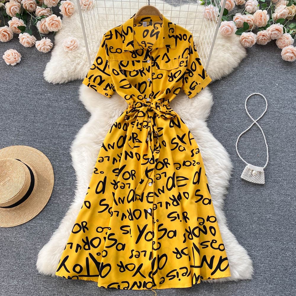 Women's Clothing First Love Floral Dress Summer New Seaside Vacation Beach Puff Sleeve Dress Design Niche Skirt