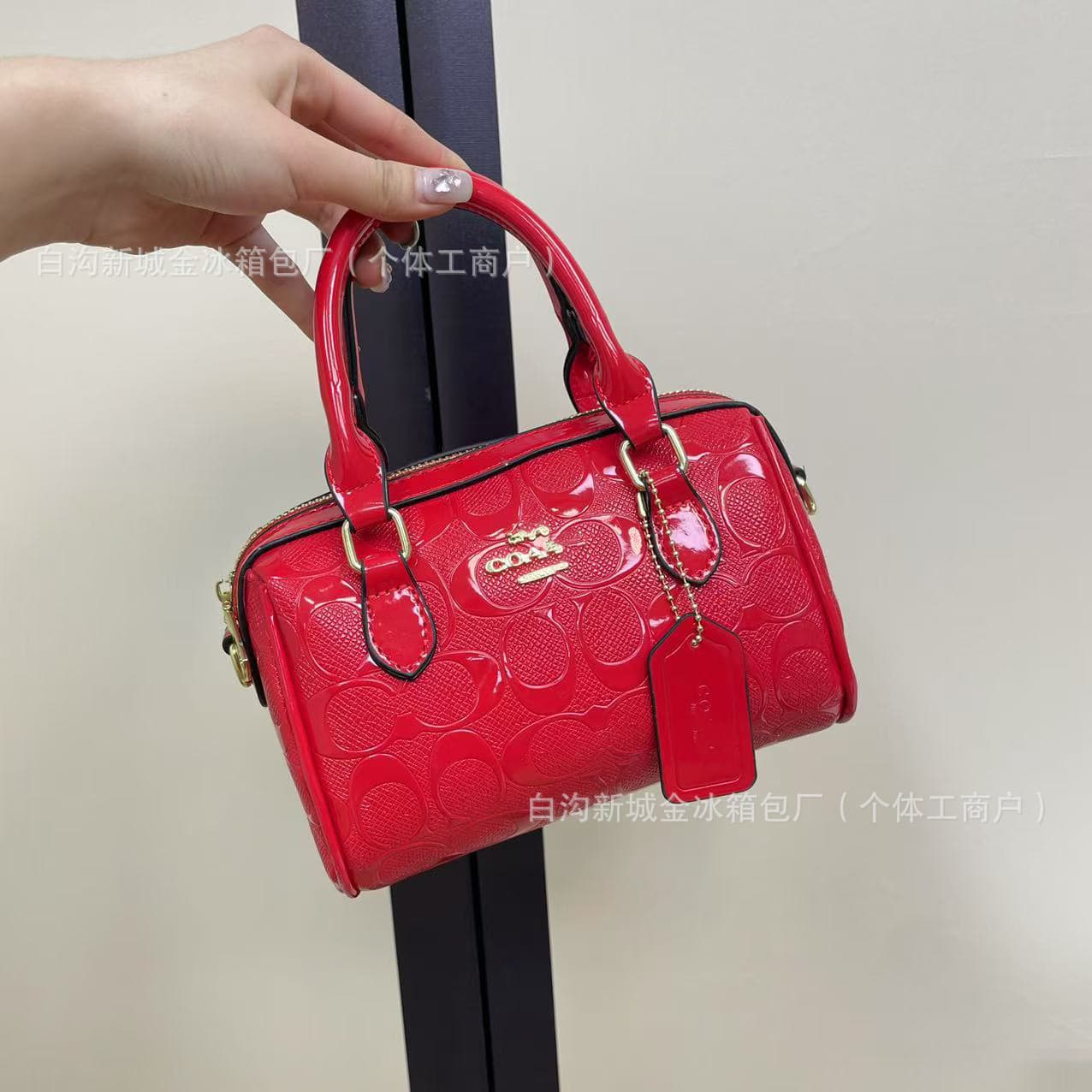 Sac à main Boston cylindrique à bandoulière simple, bloc de couleurs, tendance, pour femme, nouveauté 2025