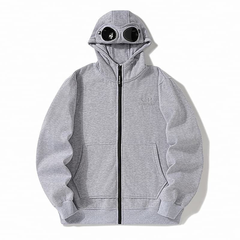 Veste de sport unisexe à capuche doublée polaire et fermeture éclair, au design classique avant-gardiste et fonctionnel, de la marque Cross-border