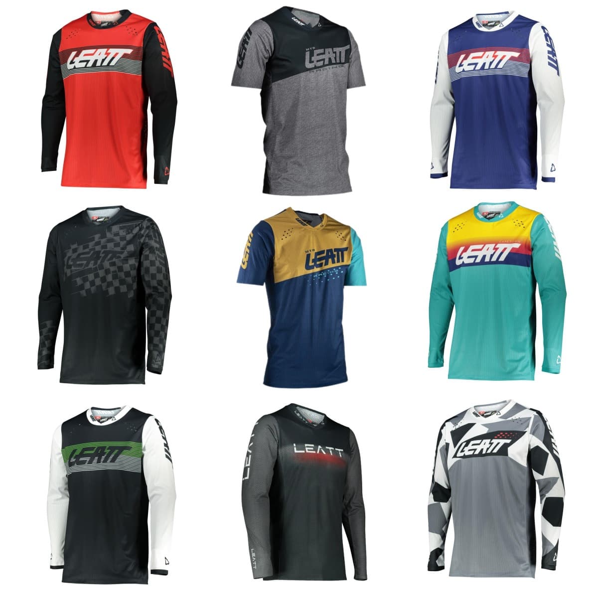 Men's Cycling Suits Long-Sleeved Round Neck Motorcycle Speed Downhill Suits Breathable Mountain Bike Racing Suits