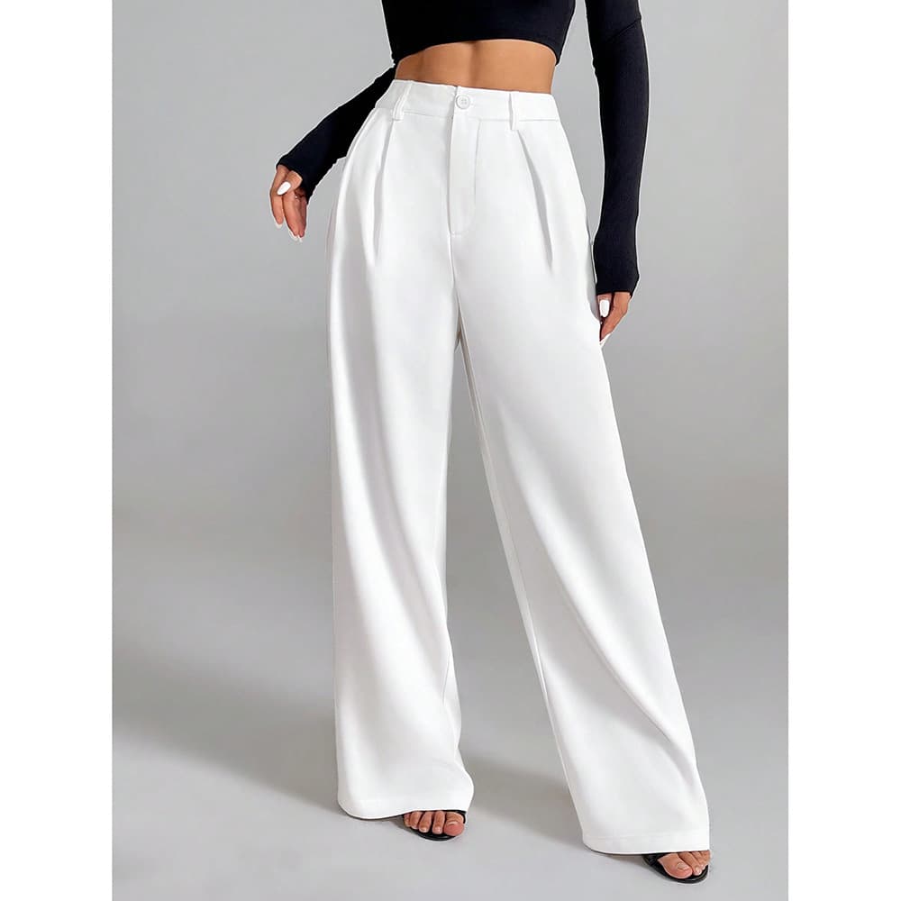 Women's Clothing Casual Pants For Women Spring And Autumn New All Match Straight Drape Loose Wide Leg Long Pants