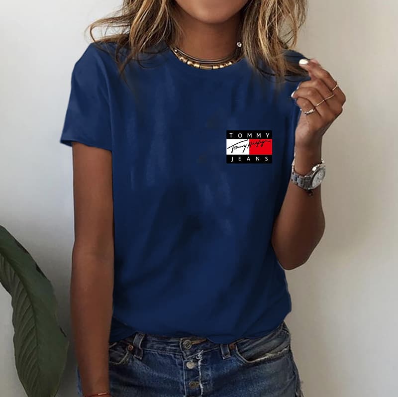 T-shirt imprimé décontracté à la mode pour femmes