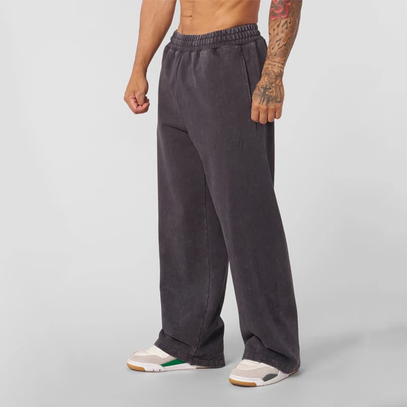 Men's Clothing Autumn And Winter New Sports Pants Men's Casual Loose Heavy Cotton Foam Printed Casual Trousers