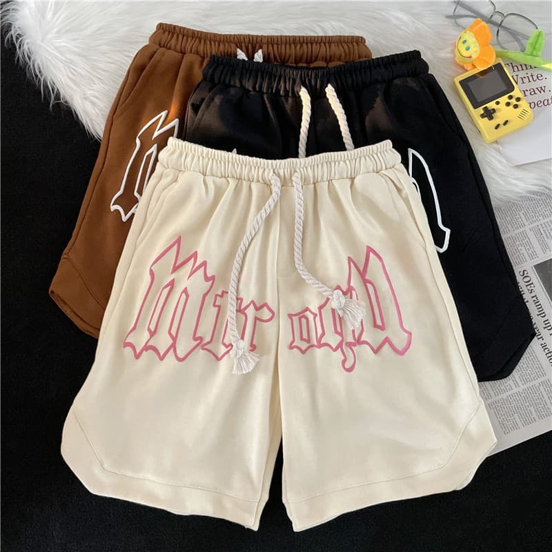 Men's Clothing summer casual fashion shorts loose straight sports style pants personality youth trend Korean style all-match