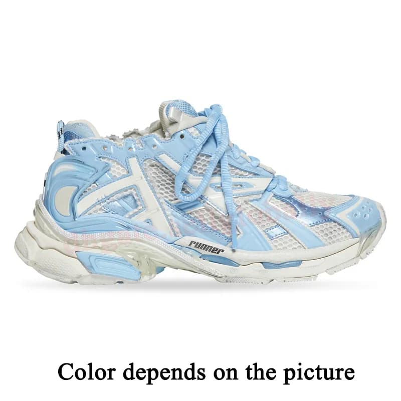 Runner 7 7.5 3 Hommes Robe Designer Graffiti Noir Fluo Vert Bury Cuir Gris Violet Néon Jaune Blanc Femmes Hommes Chaussures