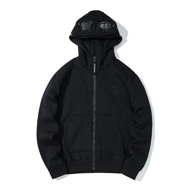 Veste de sport unisexe à capuche doublée polaire et fermeture éclair, au design classique avant-gardiste et fonctionnel, de la marque Cross-border