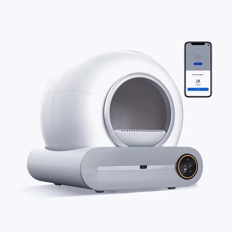 Self-Cleaning Box Automatic 65 Large Cat Toilet Litter Tray Ionic Deodorizer English App Control Rascador Para Gato