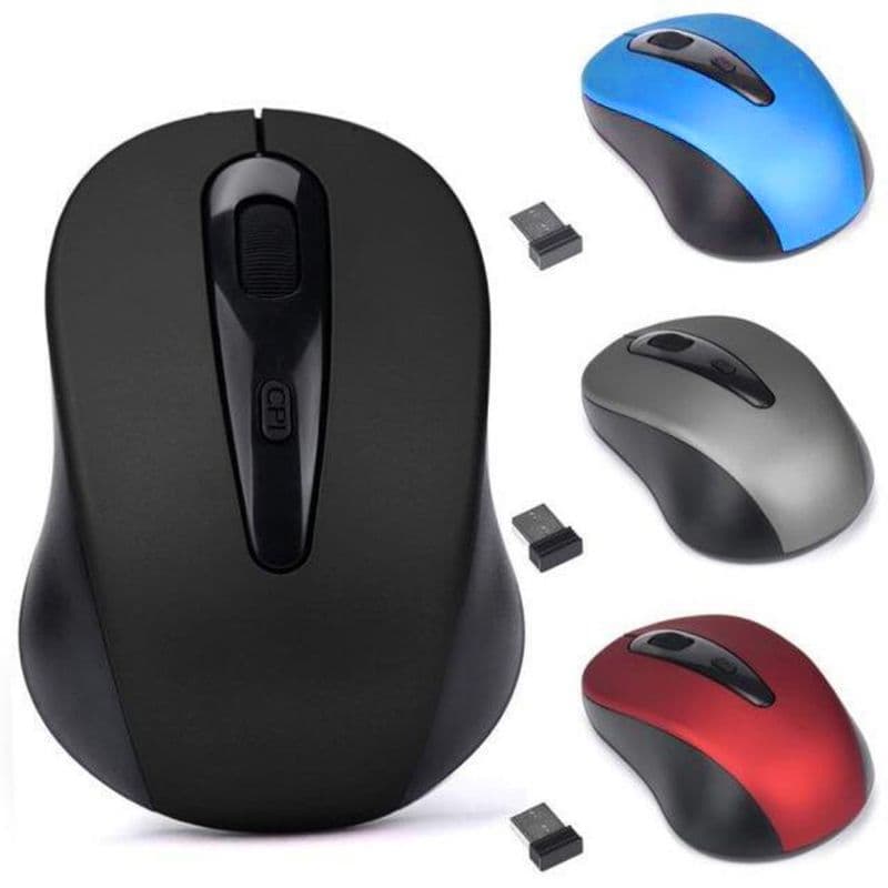 Xinweiqing Home Office 3 Keys 1600DPI 2.4GHz Wireless Mouse USB Receiver for PC Laptop