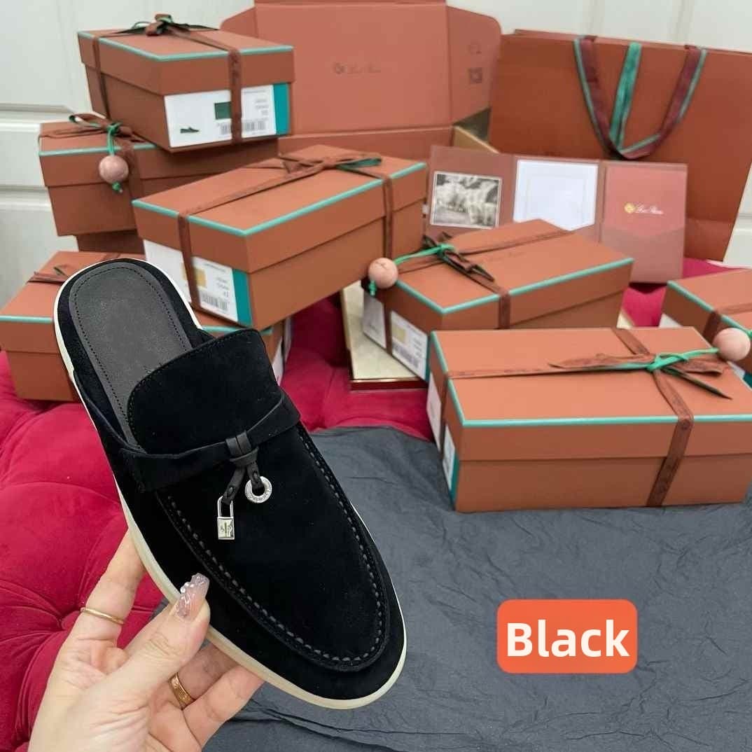 Mocassins plats en cuir véritable pour femmes LP, à enfiler, style rétro, confortables et faciles à porter, parfaits pour le printemps.