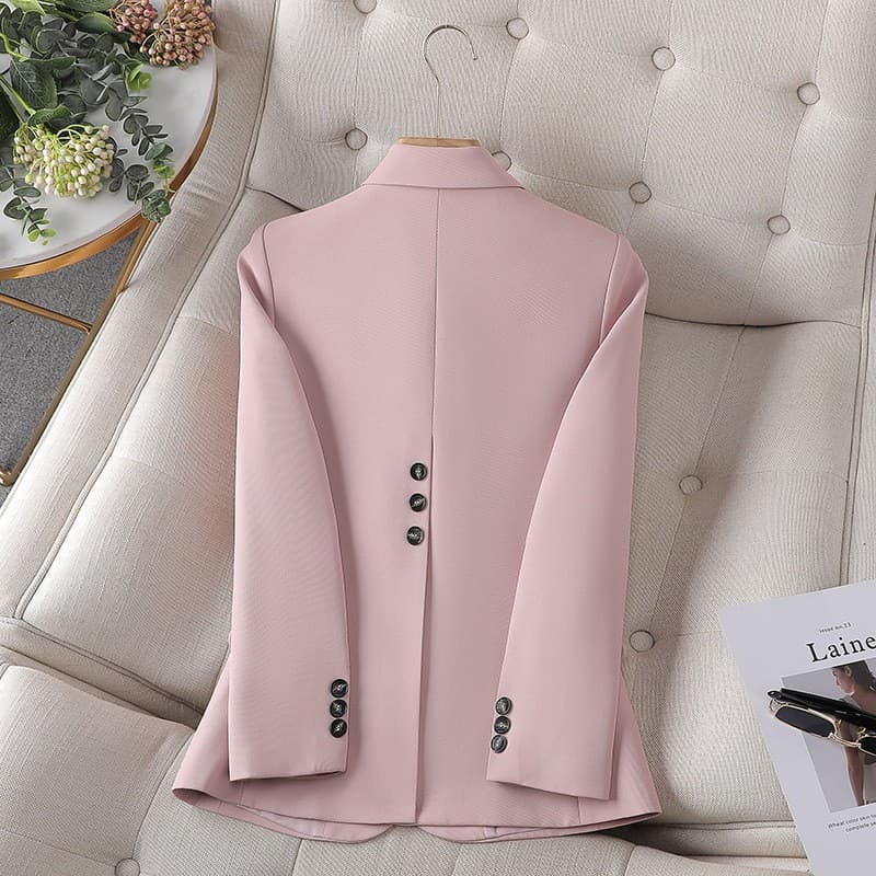 Women's Clothing Pink small suit jacket, new Korean style, spring and autumn, temperament goddess style, high end small suit top
