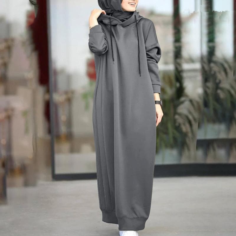 Women's Clothing Solid Color Fur Plush Fabric Hooded Drawstring Loose Casual Pocket Long Sleeve Women's Sweatshirt