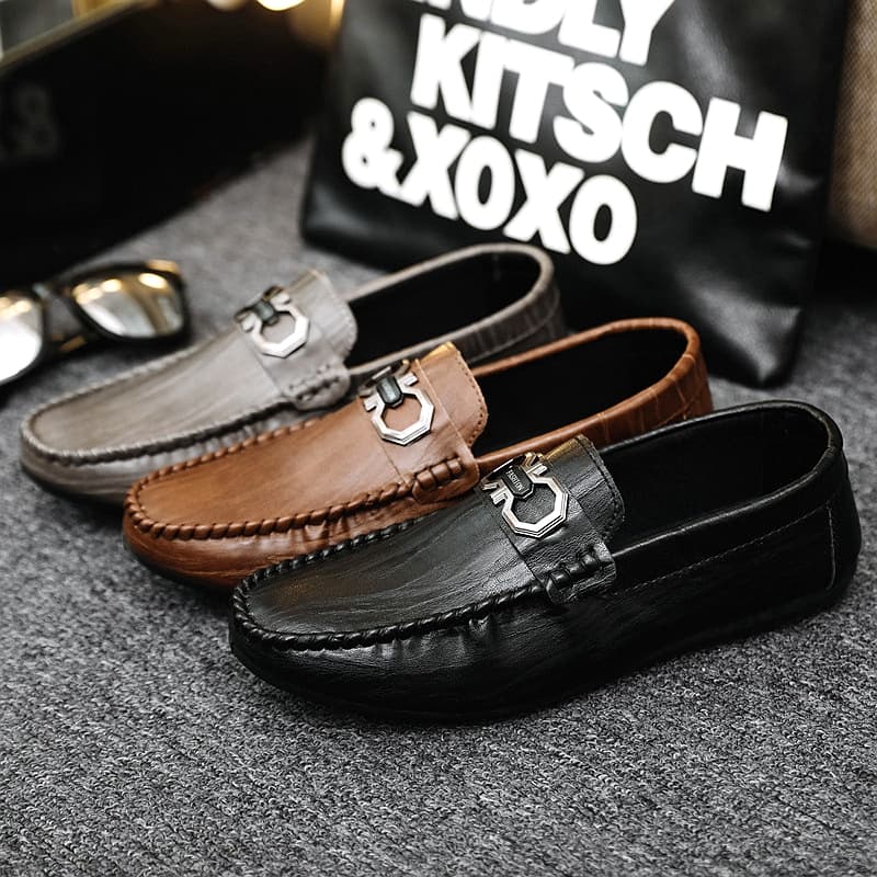 SHLIANG Fashion Men's Casual Shoes Classic Driving Casual Boat Shoes Men's High Quality Soft Sole Men's Loafers Moccasin Shoes X0051